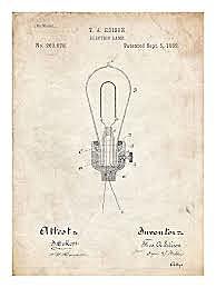 The invention of the electric light