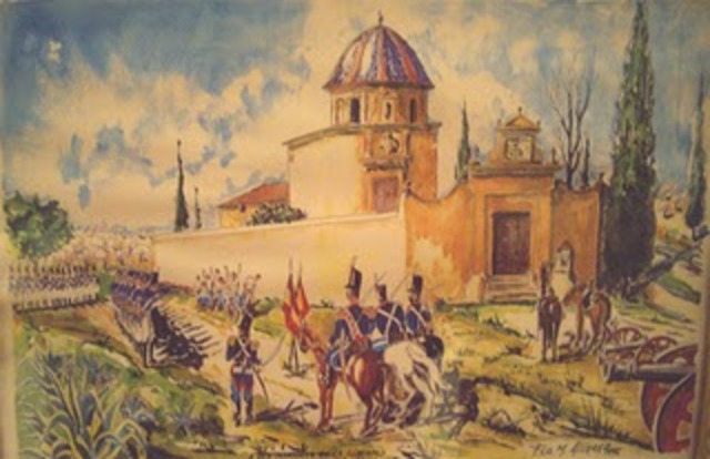 los 9 martires son fusilados