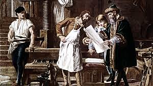 The invention of the printing press