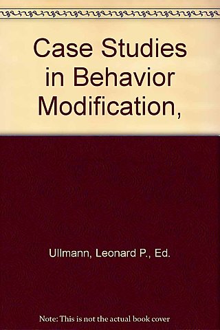 Ullmann y Krasner publicaron su influyente recopilación de lecturas Case Studies in Behavior Modification (Estudio de Casos de Modificación de Conducta)