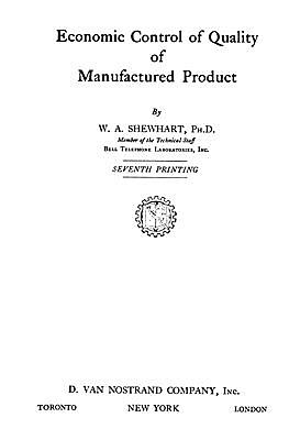 Inicio del control estadístico de la calidad.