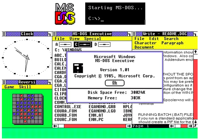 Nacen MacOS,MS-DOS,Windows