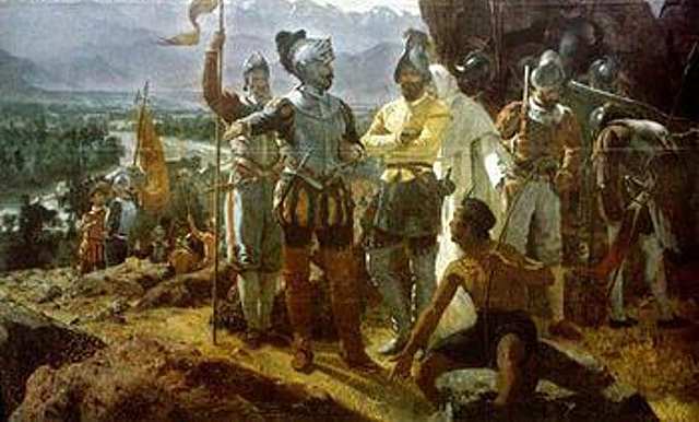 Españoles y Cibchas