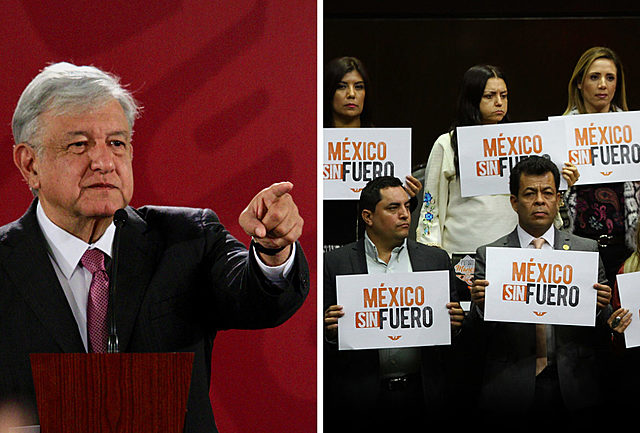 Quitan fuero a AMLO como jefe de gobierno del D.F.