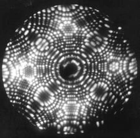 El físico alemán Erwin Müller y el estudiante Kanwar Bahadur