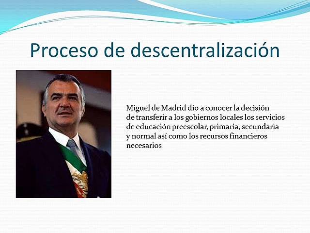 Descentralización de la Educación.