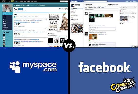 Facebook derrumbo a Myspace