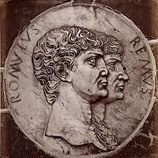 Legendary founding Rome by Romulus