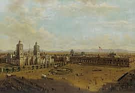 GRAN PLAZA DE LA CIUDAD DE MÉXICO DESPUÉS DE LA OCUPACIÓN ESTADOUNIDENSE EN SEPTIEMBRE DE 1847