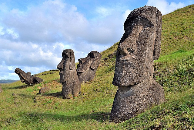 The Easter island heads.