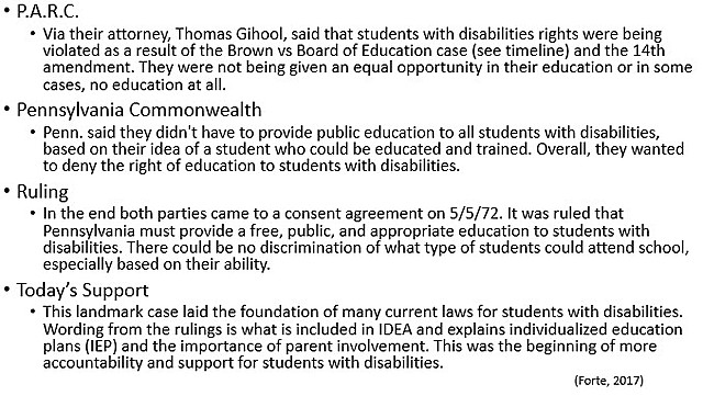 Pennsylvania Association for Retarded Citizens (P.A.R.C) v. Pennsylvania