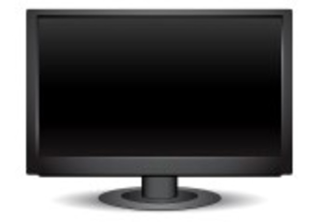 Wide Black and White Television