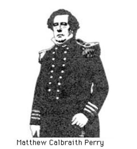 Commodore Perry and US Navy enter Uraga Bay