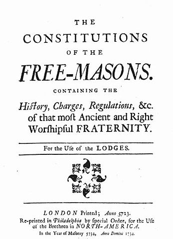 Benjamin Franklin Republishes The Constitution of Free-Masons