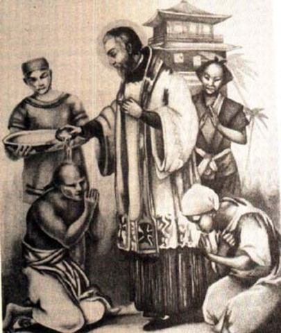 First official persecution of Christians in Japan.