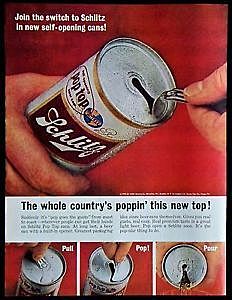 "Pop tab" for cans