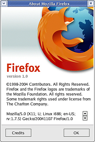 Mozilla Firefox 1.0