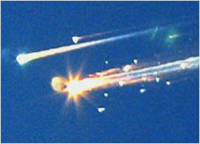 Columbia Space Shuttle explosion