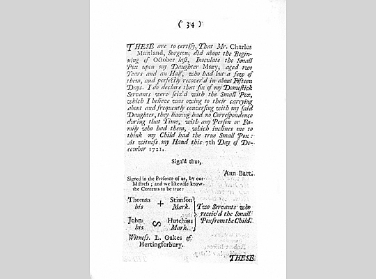 Primera Vacuna Inglesa