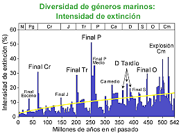 22:40h – 4,25 billones de años – Extinción Masiva Pérmico-Triásica