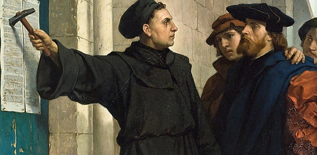 Martin Lutero affigge le 95 tesi