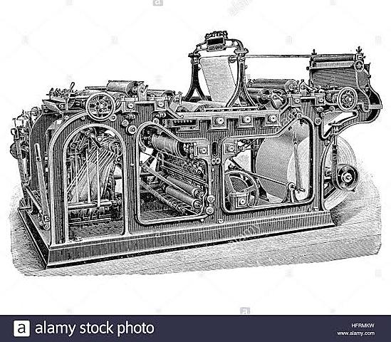 Printing Press for Mass Production( 19th century)