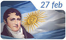 1812: CREACION DE LA BANDERA Y LA ESCARAPELA NACIONAL. (27 DE FEBRERO)