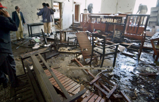 A <a href="http://www.nytimes.com/2007/02/18/world/asia/18pakistan.html" rel="ugc nofollow">suicide attack on a district courtroom</a> in Quetta kills 15 people.
