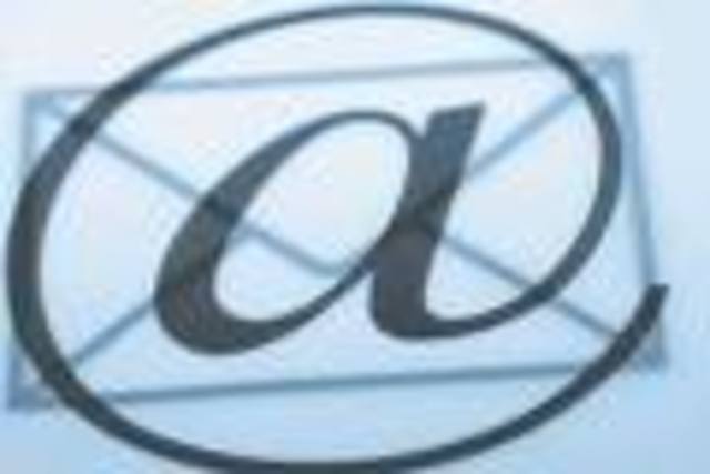 The first E-mail messages are sent