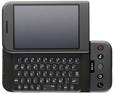 Google, contrarresta a Apple lanzando el G1 con su nuevo sistema Android para móviles.
