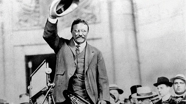 Theodore Roosevelt becomes president