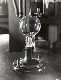 Invention of the electric light