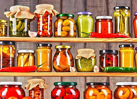 Experimento de frascos de vidrio