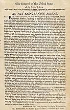 The Alien and Sedition Acts