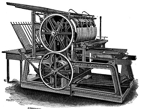 Printing press for mass production