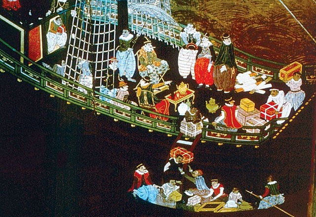 I portoghesi sbarcano in Giappone