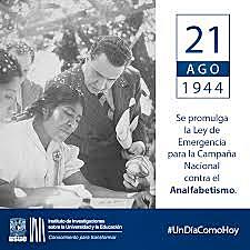 Campaña nacional contra el Analfabetismo