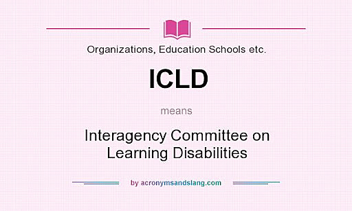 Interagency Committee on Learning Disabilities  ICLD