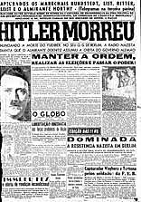 Hitler se suicida em Berlim