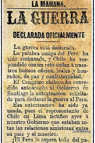 La declaratoria de guerra al Perú