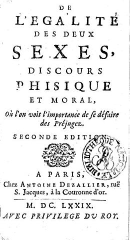 Poullain de la Barre (1647 - 1725)