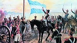 Se iza por primera vez la bandera Argentina