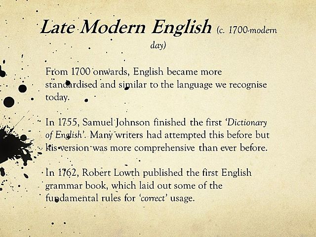 Modern English Writing