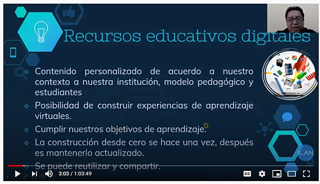 Recursos educativos digitales y evaluación en línea