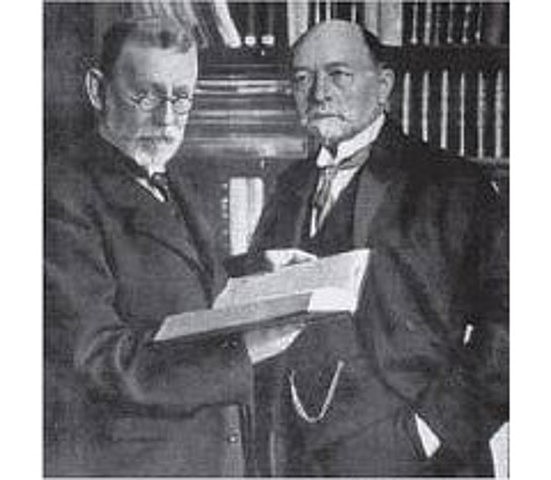 Emil von Behring (1854-1917) y Shibasaburo Kitasato (1856-1931)