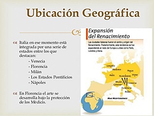 Ubicación en lugar y tiempo del humanismo renacentista