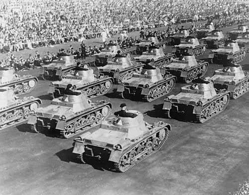 Desfile de tanques Alemanes