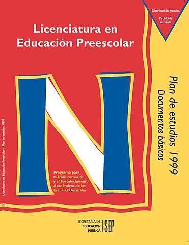 El Plan de Estudios para la Educación Preescolar
