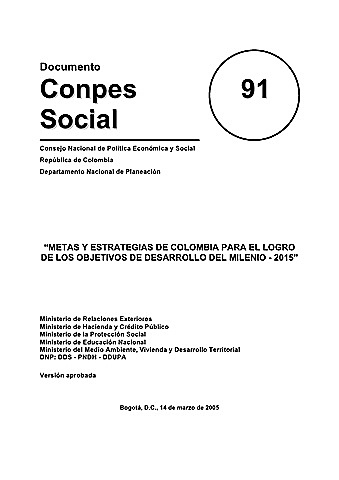 Aprobación del CONPES 091 de 2005