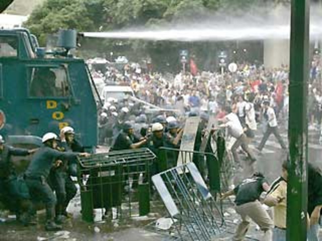 Riots in Caracas